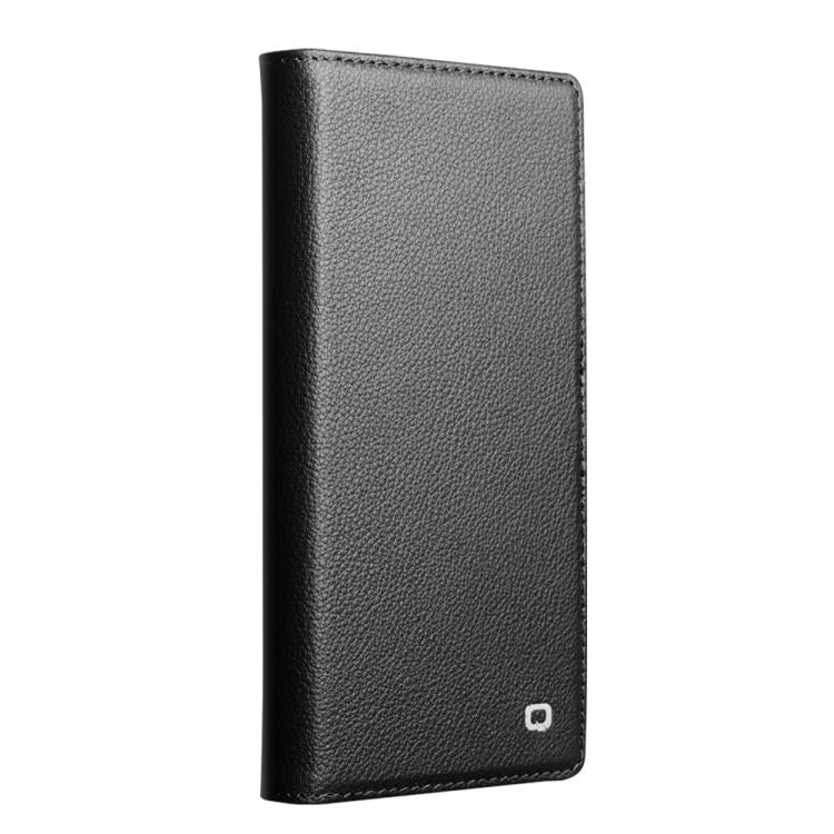 For iPhone 17 Pro Max QIALINO Classics 3rd Genuine Leather Phone Case