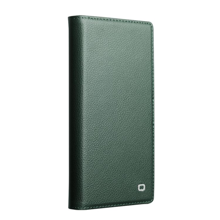 For iPhone 17 Pro Max QIALINO Classics 3rd Genuine Leather Phone Case