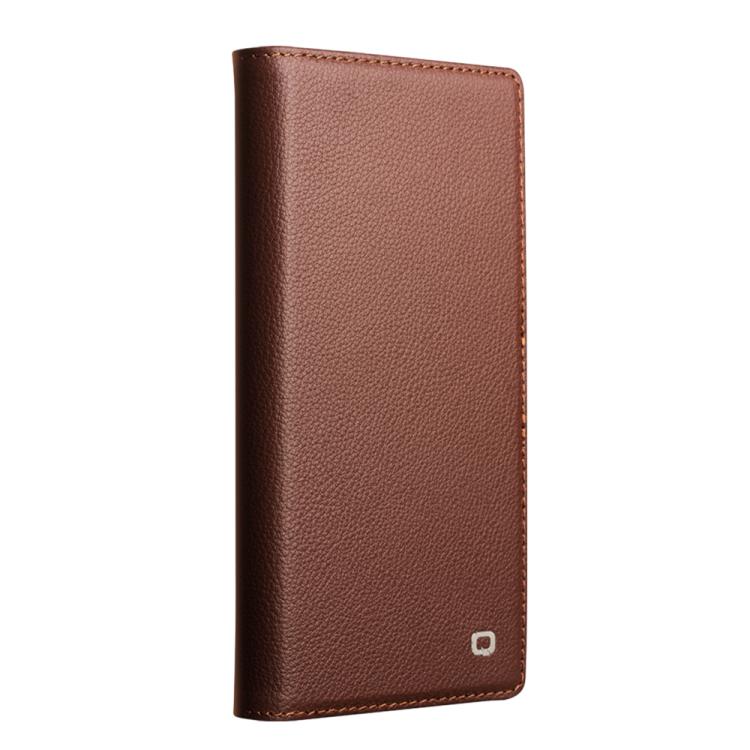 For iPhone 17 Pro Max QIALINO Classics 3rd Genuine Leather Phone Case