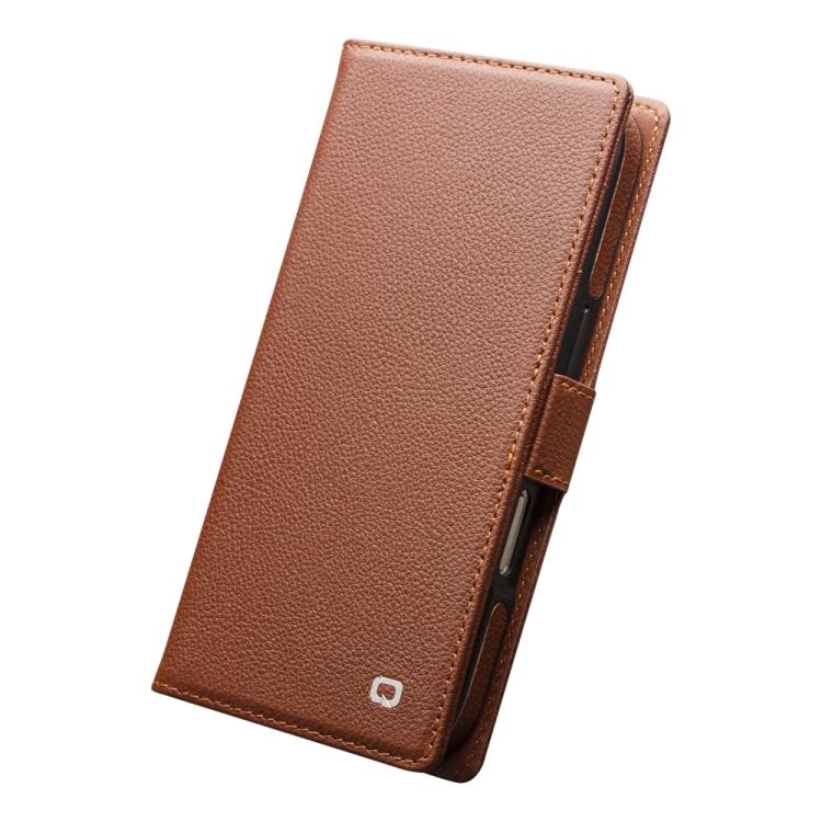For iPhone 17 Pro Max QIALINO Classics 3rd Genuine Leather Phone Case