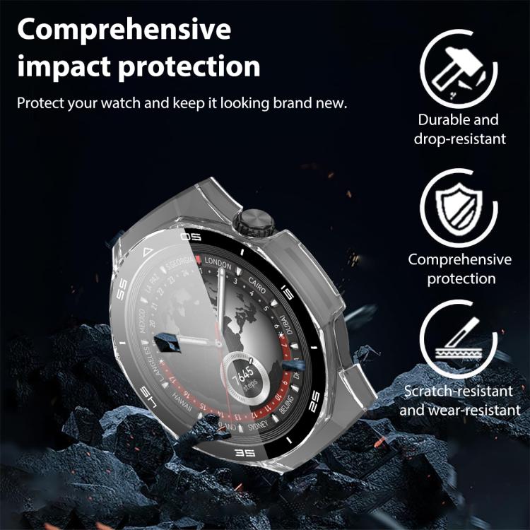 For Huawei Watch GT 5 Pro 46mm xDfind Graduated Style Tempered Film Integrated PC Watch Protective Cover