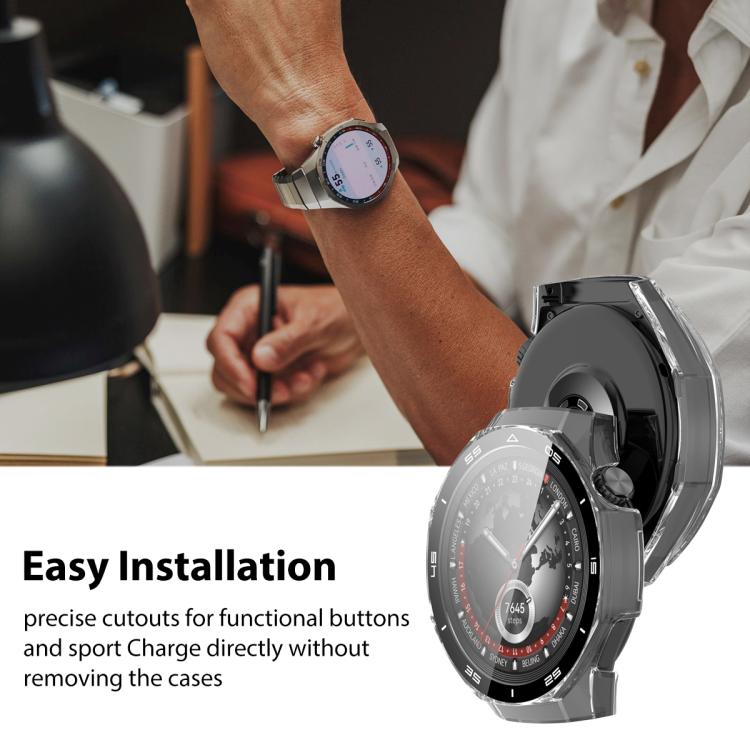 For Huawei Watch GT 5 Pro 46mm xDfind Graduated Style Tempered Film Integrated PC Watch Protective Cover