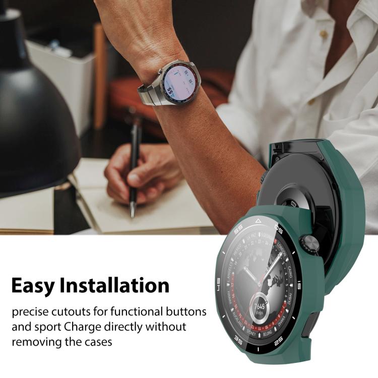 For Huawei Watch GT 5 Pro 46mm xDfind Graduated Style Tempered Film Integrated PC Watch Protective Cover