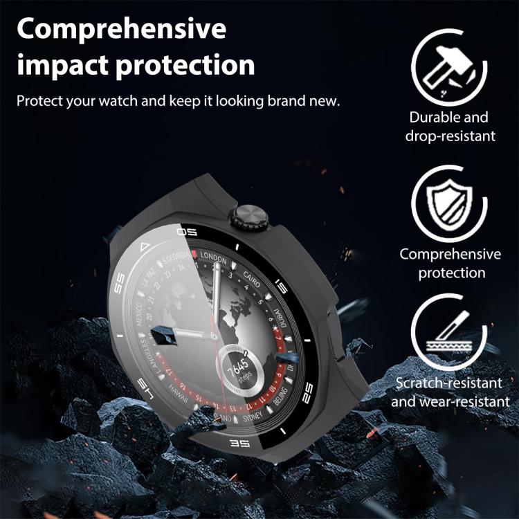 For Huawei Watch GT 5 Pro 46mm xDfind Graduated Style Tempered Film Integrated PC Watch Protective Cover