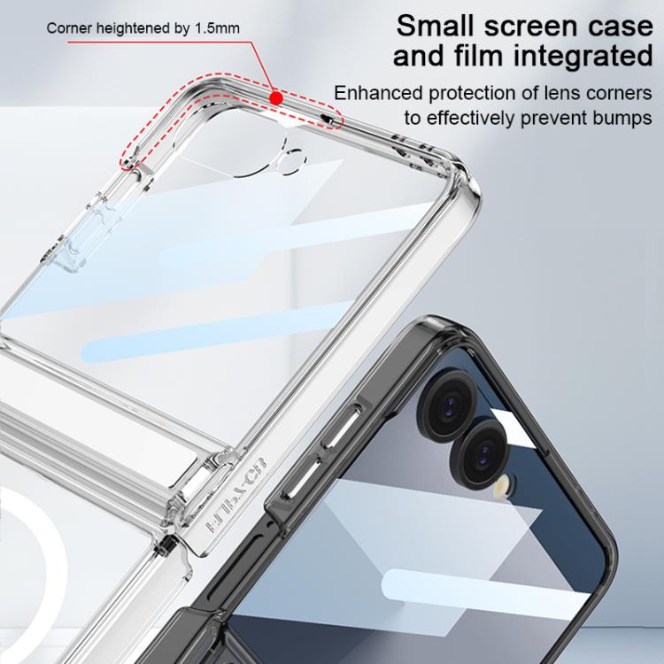 For Samsung Galaxy Z Flip7 5G GKK Integrated MagSafe Magnetic Hinge Folding Airbag Phone Case