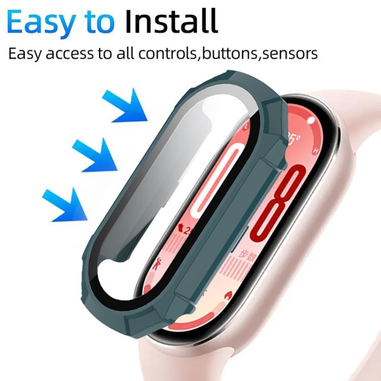 For Xiaomi Smart Band 9 Ceramic / 8 xDfind Armor Tempered Film Integrated PC Watch Protective Cover