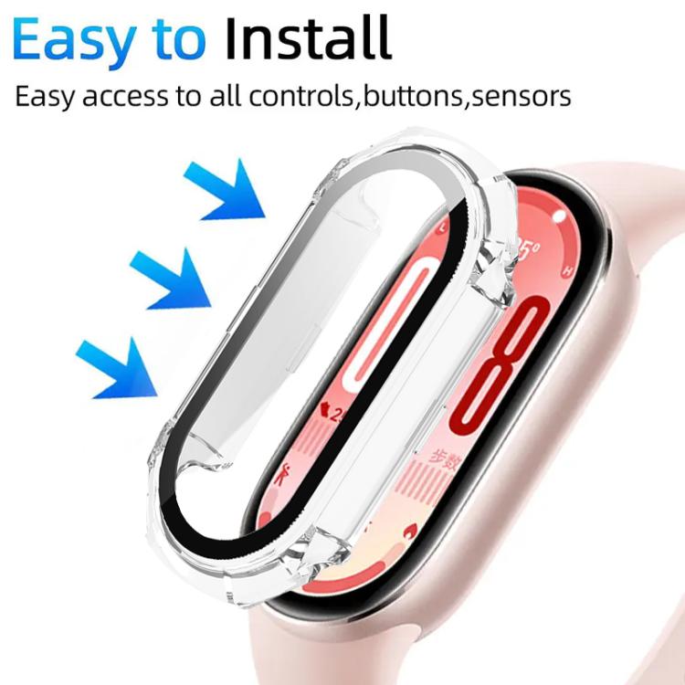For Xiaomi Smart Band 9 Ceramic / 8 xDfind Armor Tempered Film Integrated PC Watch Protective Cover