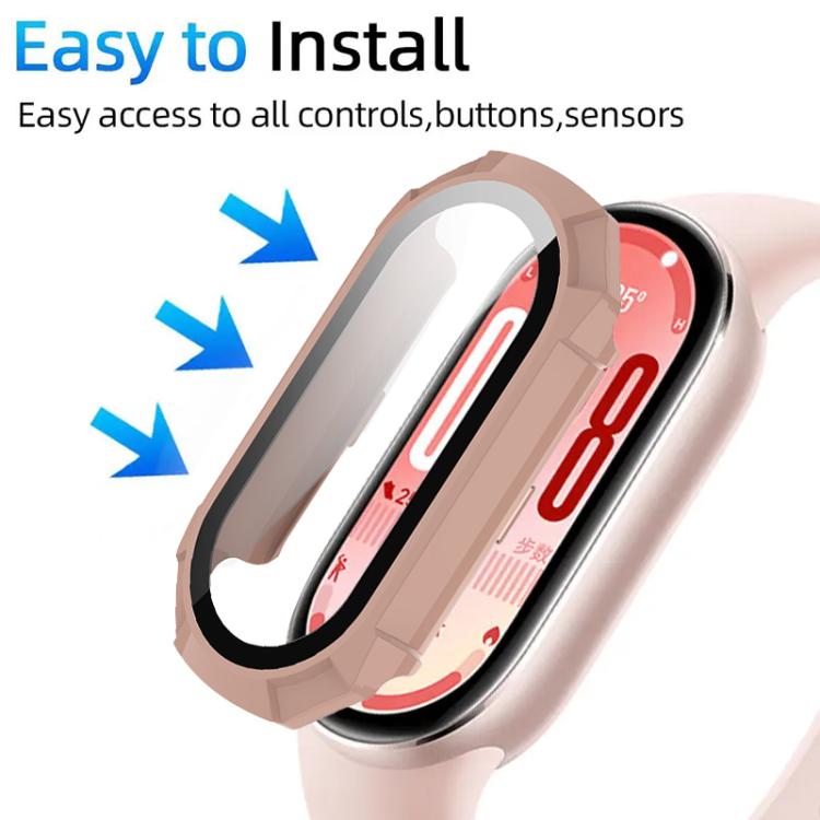 For Xiaomi Smart Band 9 Ceramic / 8 xDfind Armor Tempered Film Integrated PC Watch Protective Cover