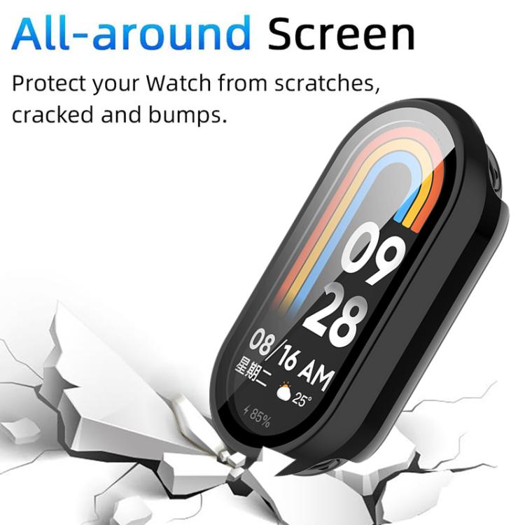 For Xiaomi Smart Band 10 xDfind Tempered Film Integrated PC Watch Protective Cover