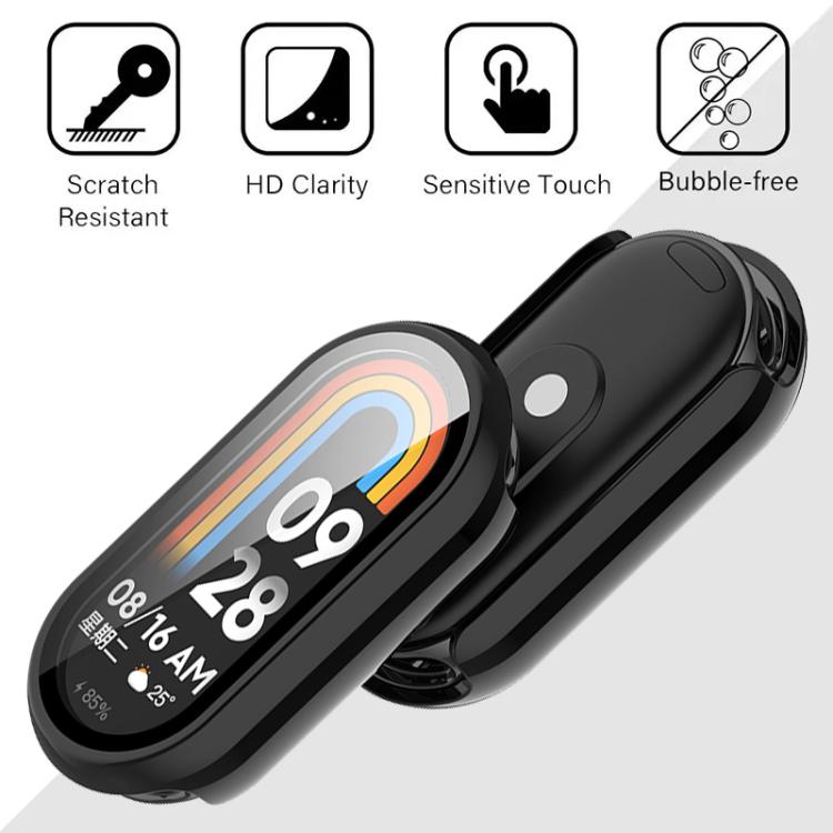 For Xiaomi Smart Band 10 xDfind Tempered Film Integrated PC Watch Protective Cover