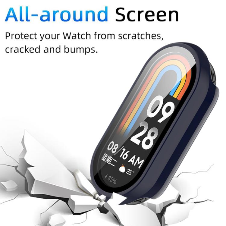 For Xiaomi Smart Band 10 xDfind Tempered Film Integrated PC Watch Protective Cover