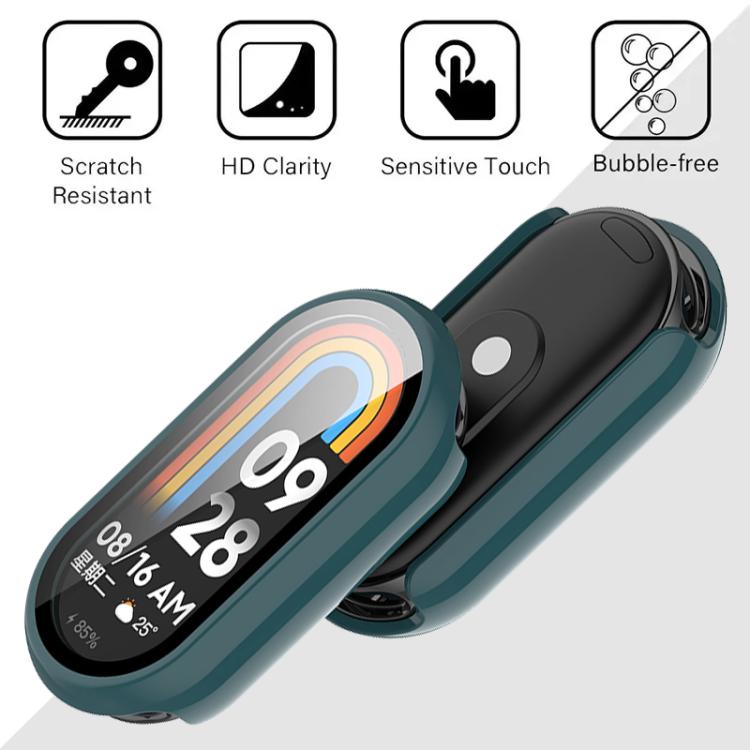 For Xiaomi Smart Band 10 xDfind Tempered Film Integrated PC Watch Protective Cover