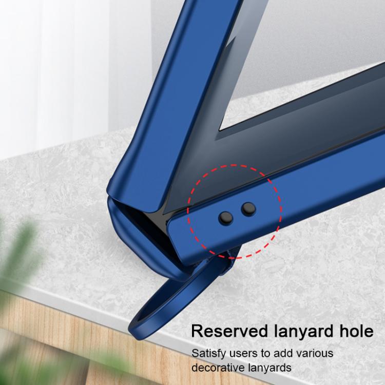 For Samsung Galaxy Z Flip7 5G GKK Integrated Magnetic Folding Full Cover Phone Case with D-Cross Ring