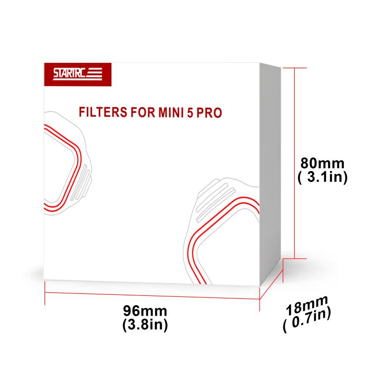 For DJI Mini 5 Pro STARTRC Camera Lens Filter, Filter:4 in 1 CPL ND16/64 NIGHT