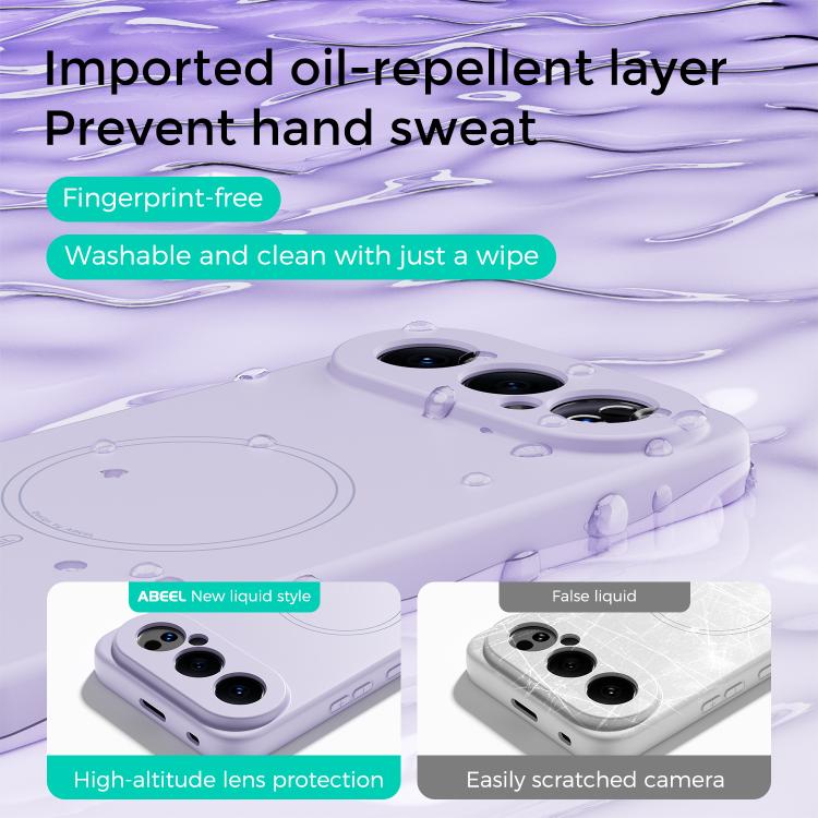 For Honor 500 / 500 Pro 155.8mm Global ABEEL Skin-friendly Feel Magsafe Liquid Silicone Phone Case
