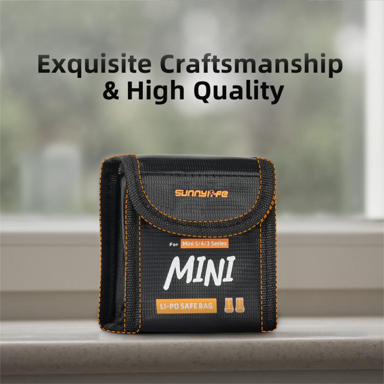 For DJI Mini 5 / 4 / 3 Series Sunnylife Battery Explosion-proof Safe Bag Protective Li-Po Safe Bag