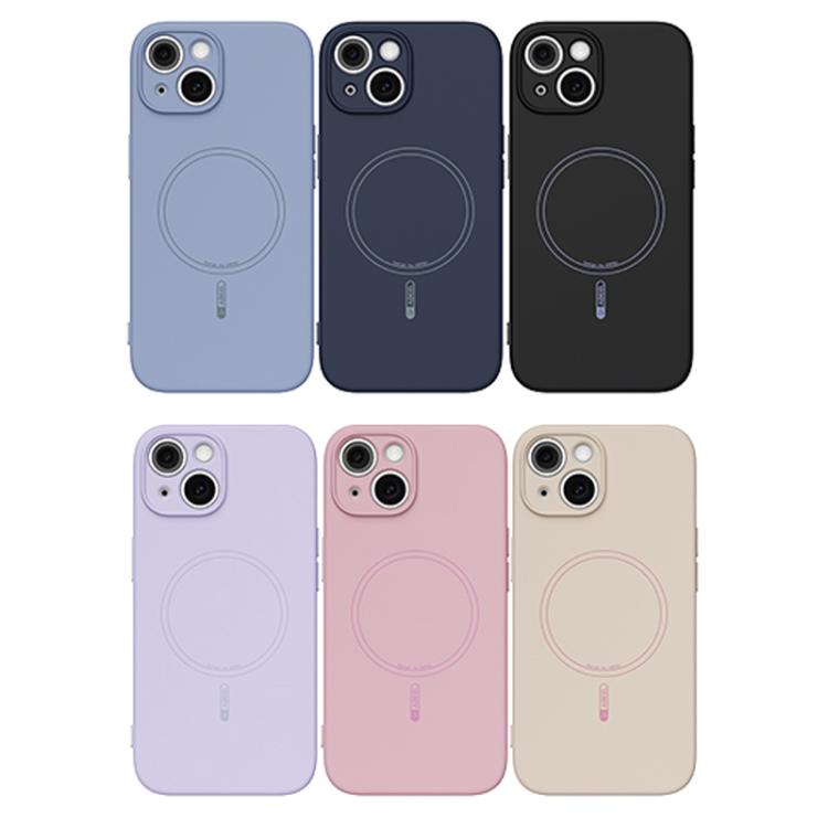 For iPhone 14 ABEEL Skin-friendly Feel Magsafe Liquid Silicone Phone Case