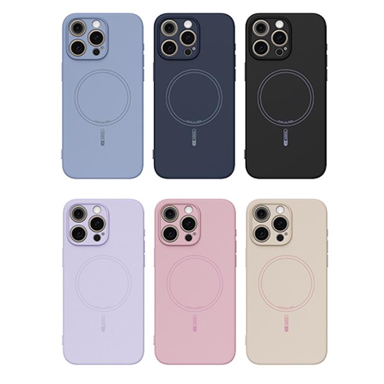 For iPhone 16 Pro Max ABEEL Skin-friendly Feel Magsafe Liquid Silicone Phone Case