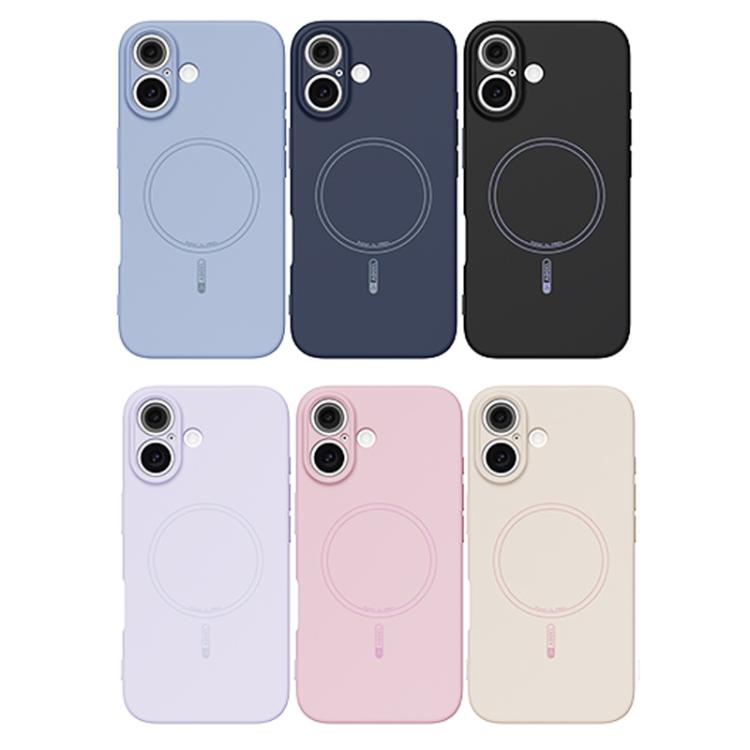 For iPhone 16 ABEEL Skin-friendly Feel Magsafe Liquid Silicone Phone Case