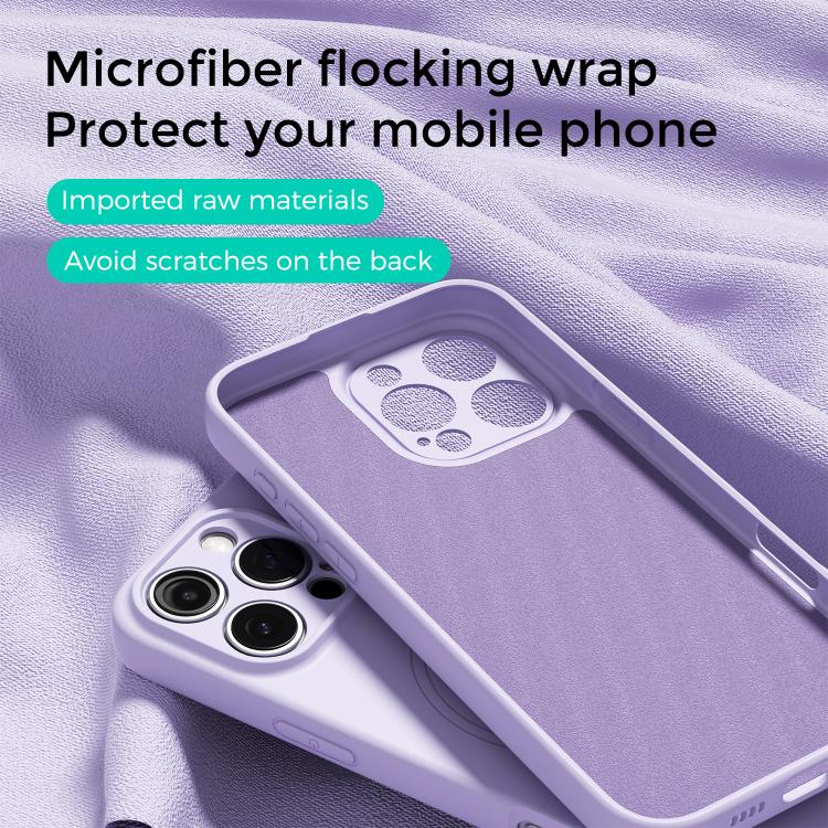 For iPhone 17 Pro Max ABEEL Skin-friendly Feel Magsafe Liquid Silicone Phone Case
