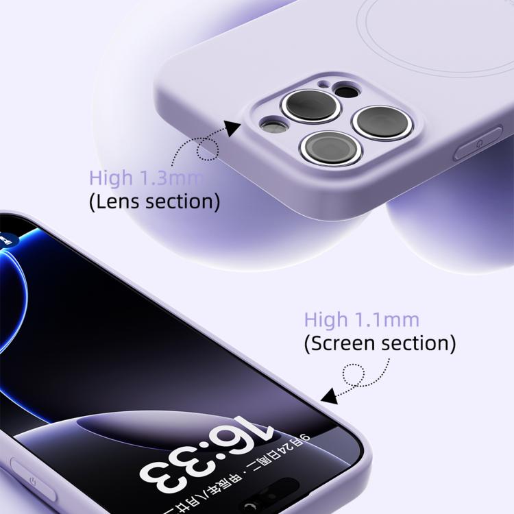 For iPhone 17 Pro Max ABEEL Skin-friendly Feel Magsafe Liquid Silicone Phone Case