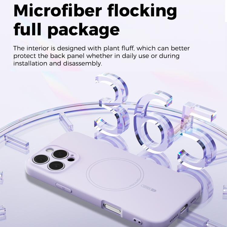 For iPhone 17 Pro Max ABEEL Skin-friendly Feel Magsafe Liquid Silicone Phone Case