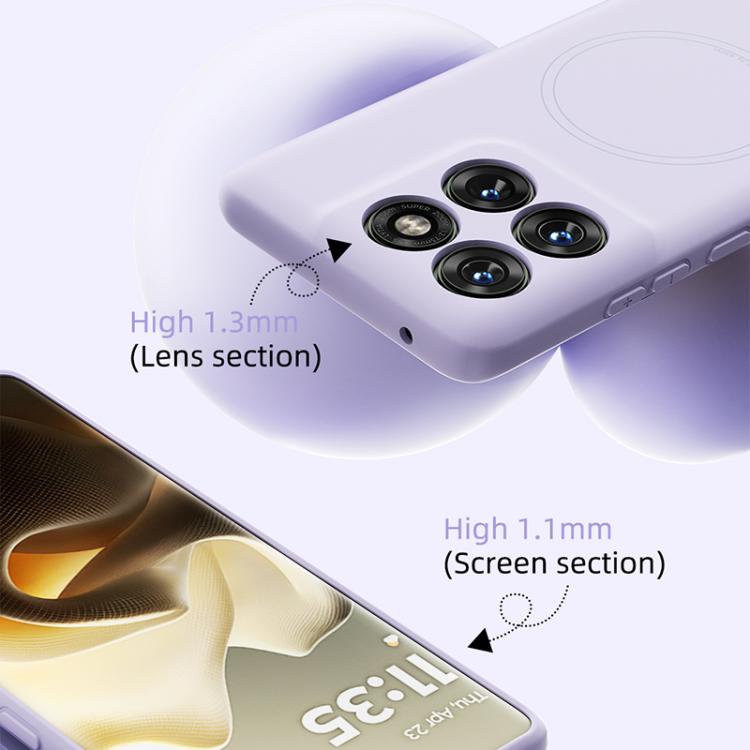 For Motorola Edge 60 Pro ABEEL Skin-friendly Feel Magsafe Liquid Silicone Phone Case