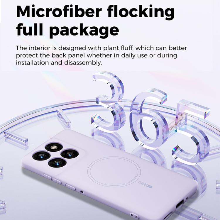 For Motorola Edge 60 Pro ABEEL Skin-friendly Feel Magsafe Liquid Silicone Phone Case