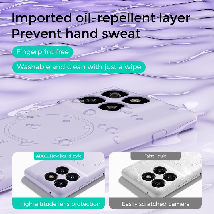 For Motorola Edge 60 Pro ABEEL Skin-friendly Feel Magsafe Liquid Silicone Phone Case
