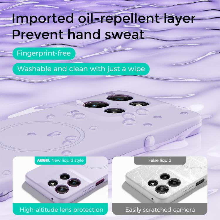For Motorola Moto G 5G 2026 ABEEL Skin-friendly Feel Magsafe Liquid Silicone Phone Case