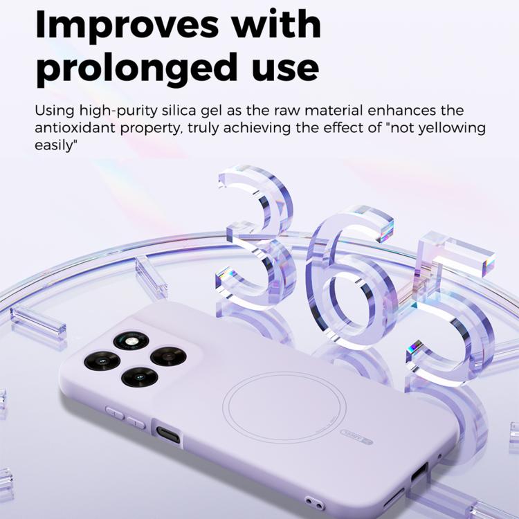For Motorola Moto G67 5G/G77 5G ABEEL Skin-friendly Feel Magsafe Liquid Silicone Phone Case