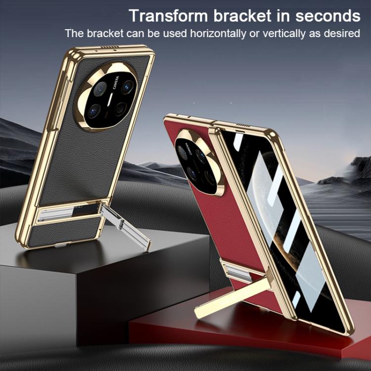 For Huawei Mate X6 GKK Integrated Triumph Phantom Magnetic Leather Phone Case with Holder