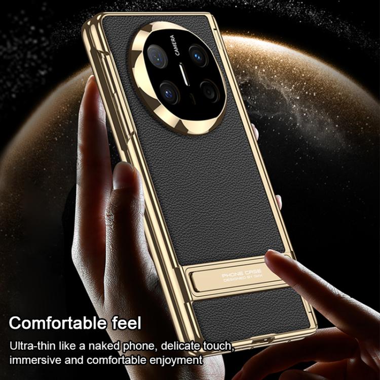 For Huawei Mate X6 GKK Integrated Triumph Phantom Magnetic Leather Phone Case with Holder