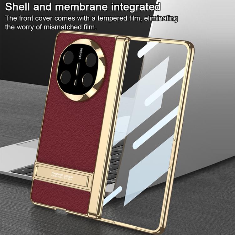 For Huawei Mate X6 GKK Integrated Triumph Phantom Magnetic Leather Phone Case with Holder