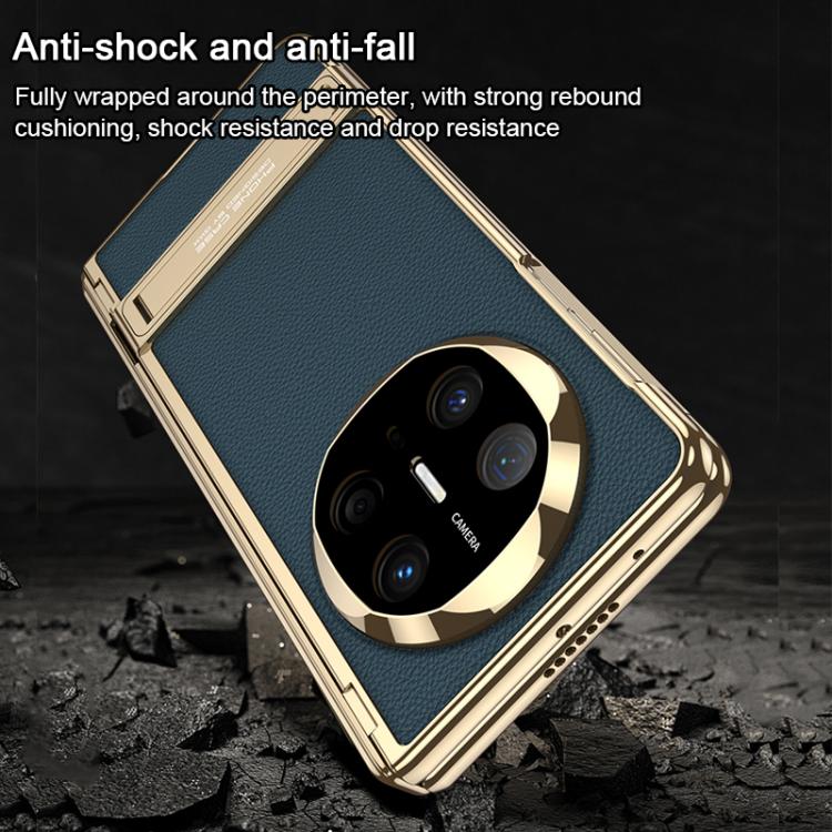 For Huawei Mate X6 GKK Integrated Triumph Phantom Magnetic Leather Phone Case with Holder