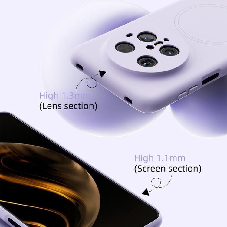 For Huawei Mate 60 ABEEL Skin-friendly Feel Magsafe Liquid Silicone Phone Case