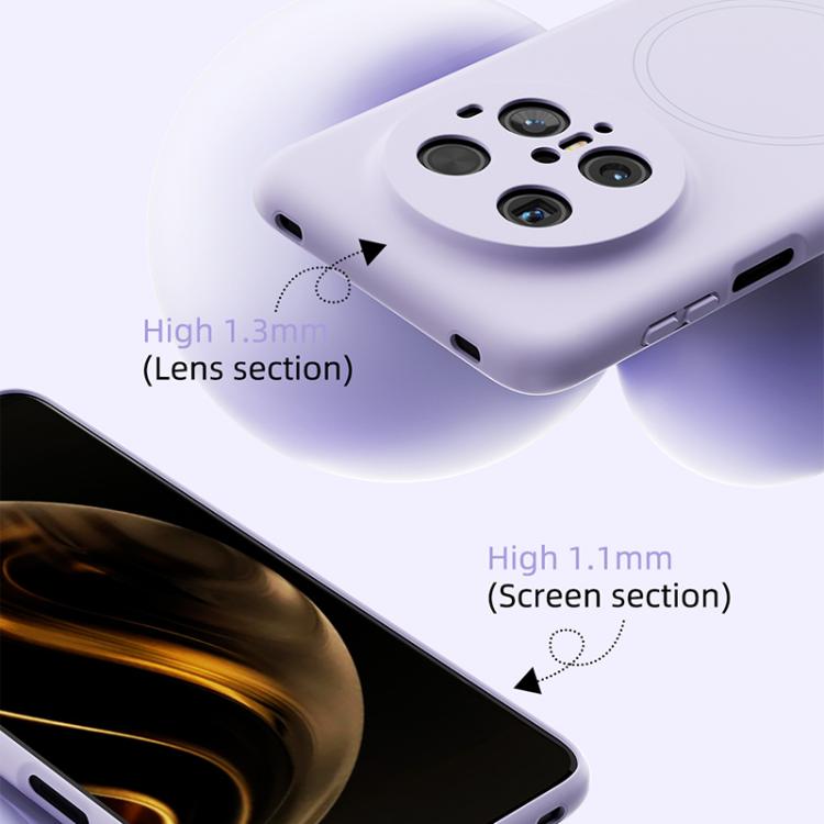 For Huawei Mate 70 ABEEL Skin-friendly Feel Magsafe Liquid Silicone Phone Case