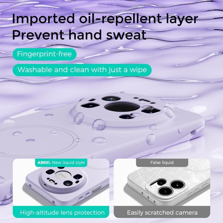 For Huawei Mate 80 Pro Max ABEEL Skin-friendly Feel Magsafe Liquid Silicone Phone Case