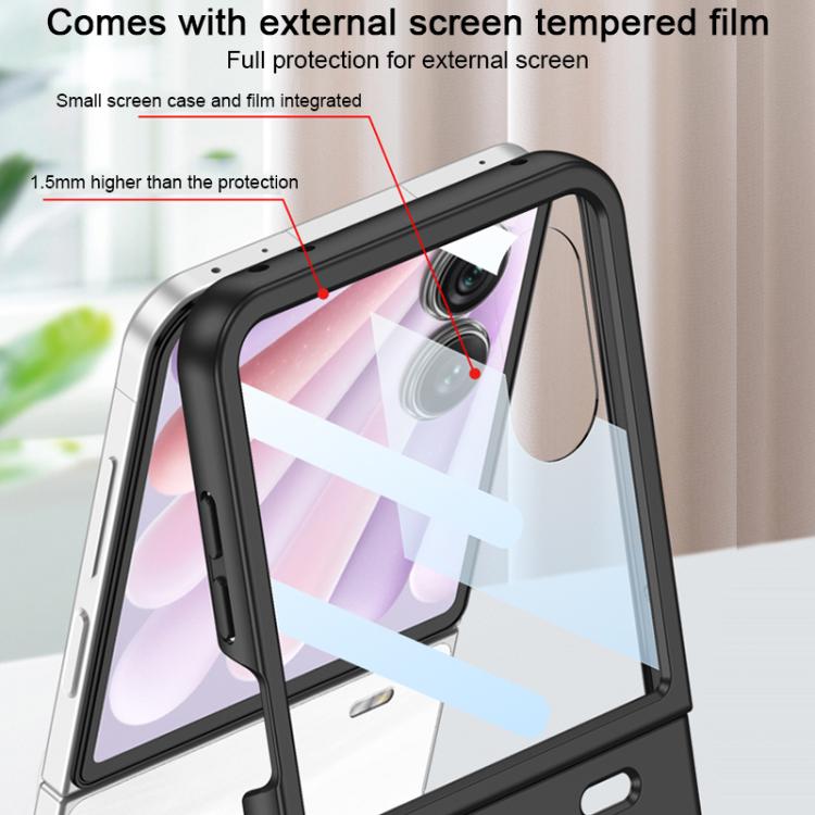 For Honor Magic V Flip 2 GKK Integrated Ultra-thin Full Coverage Phone Case with Magnetic Rotating Bracket