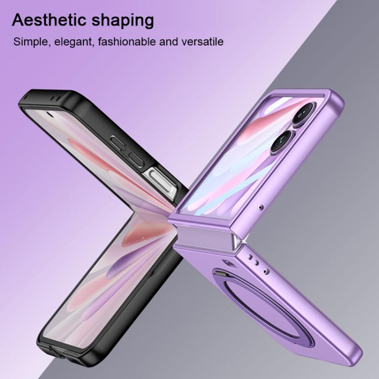 For Honor Magic V Flip 2 GKK Integrated Ultra-thin Full Coverage Phone Case with Magnetic Rotating Bracket
