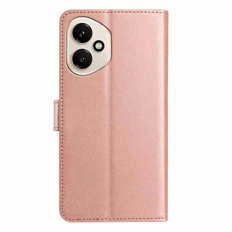 For Honor 400 Global 156.5mm Lambskin 8-card Slot Leather Phone Case