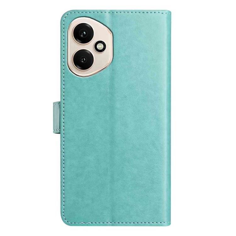 For Honor 400 Global 156.5mm Lambskin 8-card Slot Leather Phone Case