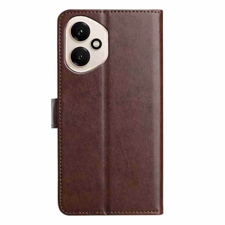 For Honor 400 Global 156.5mm Lambskin 8-card Slot Leather Phone Case