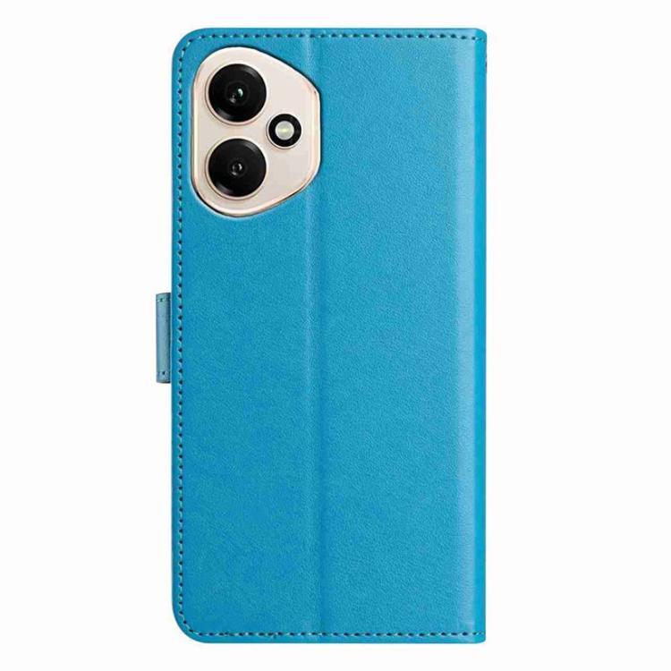 For Honor 400 Global 156.5mm Lambskin 8-card Slot Leather Phone Case