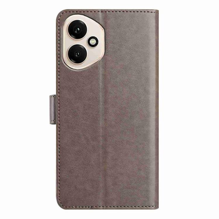 For Honor 400 Global 156.5mm Lambskin 8-card Slot Leather Phone Case