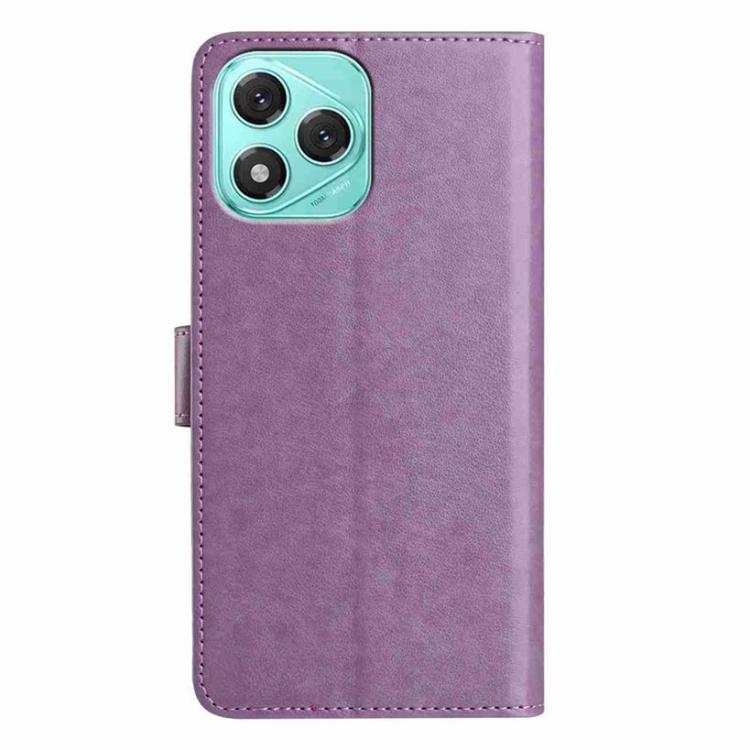 For Honor 400 Lite Global Lambskin 8-card Slot Leather Phone Case