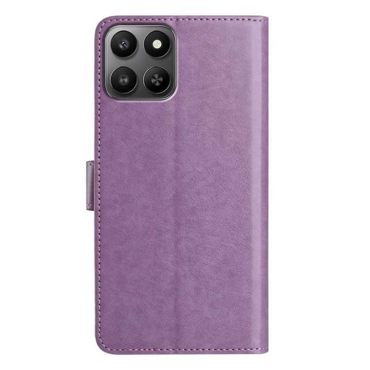 For Honor 400 Smart / X7d 5G Global Lambskin 8-card Slot Leather Phone Case