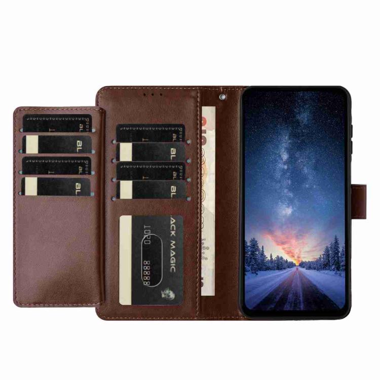 For Honor Magic8 Lambskin 8-card Slot Leather Phone Case