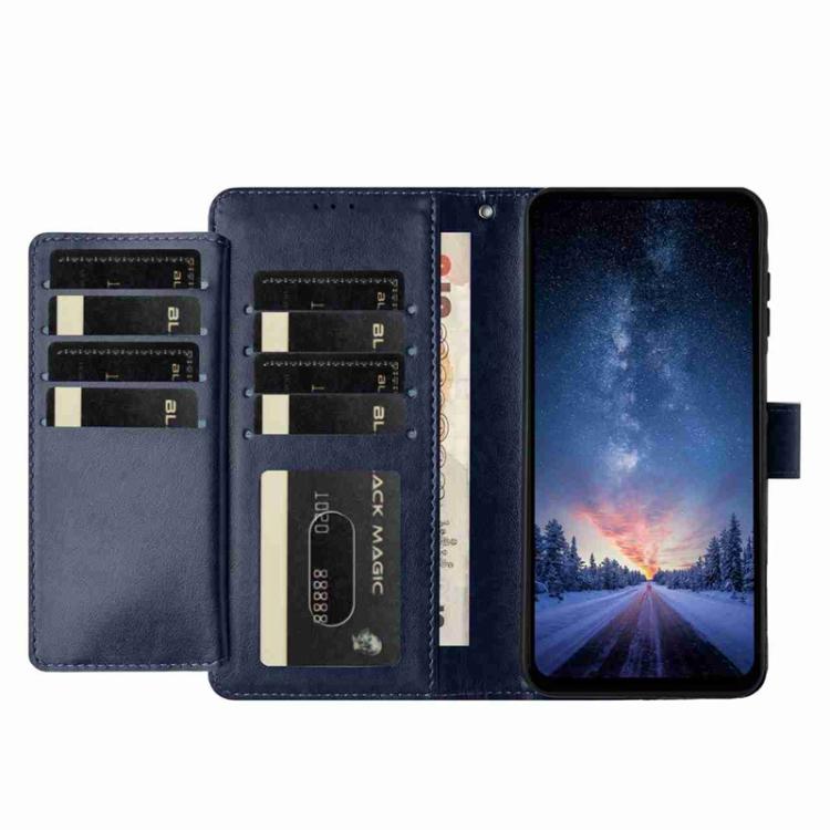 For Honor Magic8 Lambskin 8-card Slot Leather Phone Case