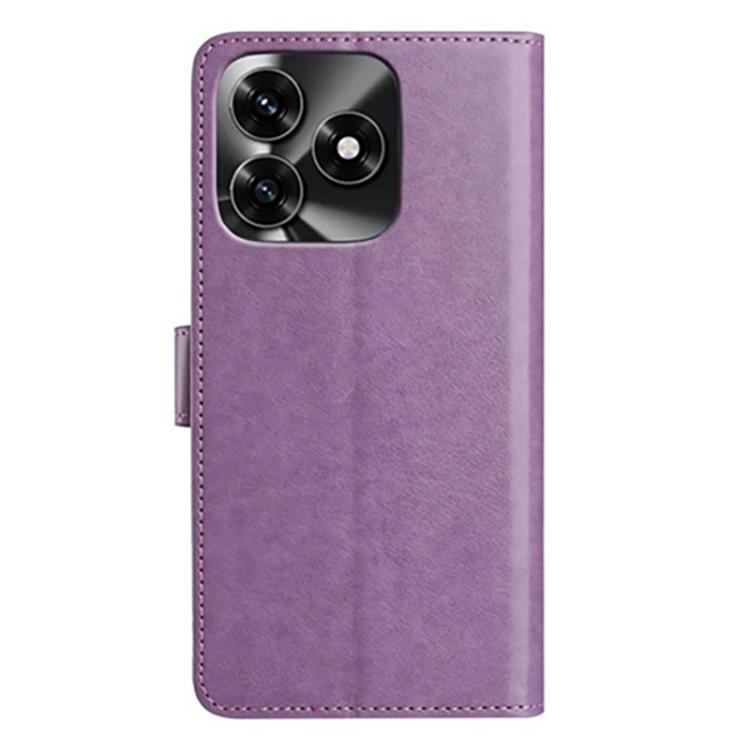 For Honor X5c Plus 4G Global Lambskin 8-card Slot Leather Phone Case